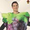 Adult Purple Grapes Costume Funny Fruit Tunic One Piece Halloween Party Outfit